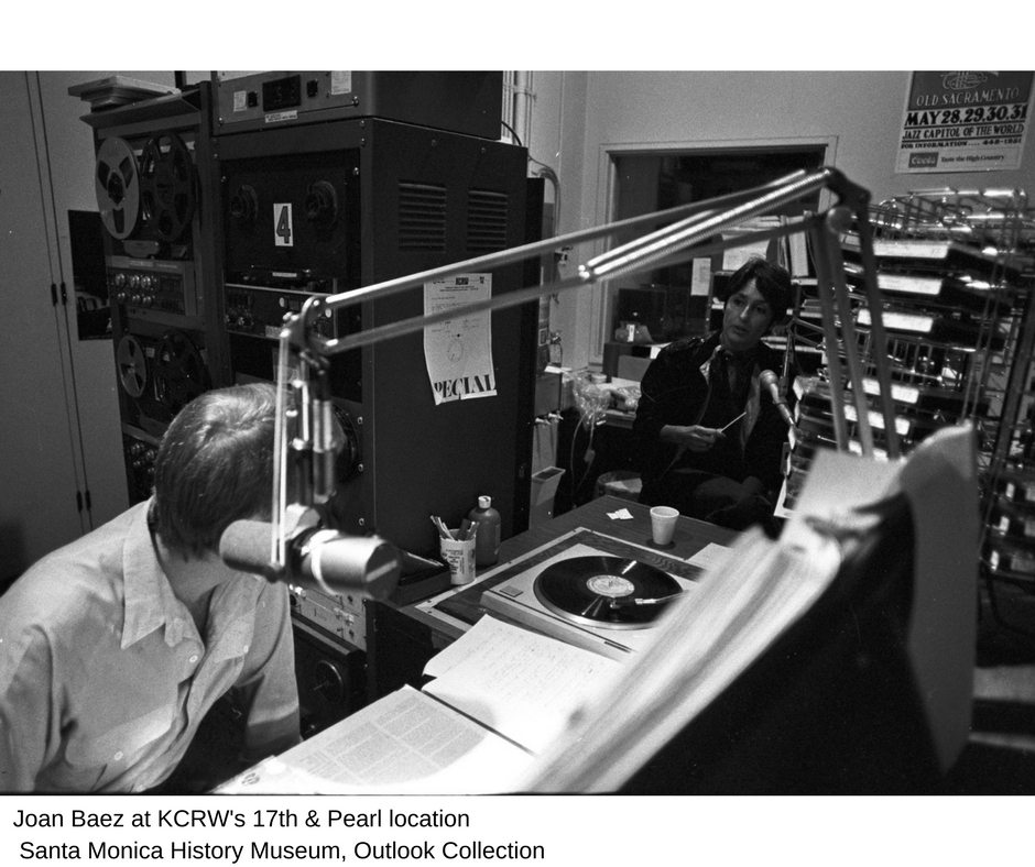 Joan Baez at KCRW's 17th and Pearl location