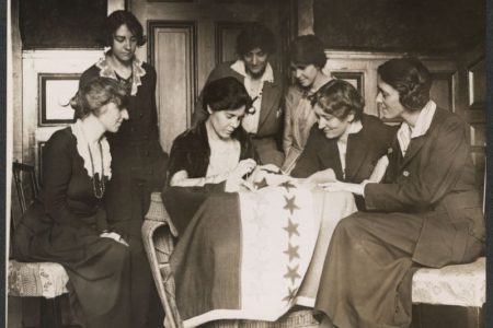 Alice-Paul-Sews-Star-on-Flag_c1919_via-LOC