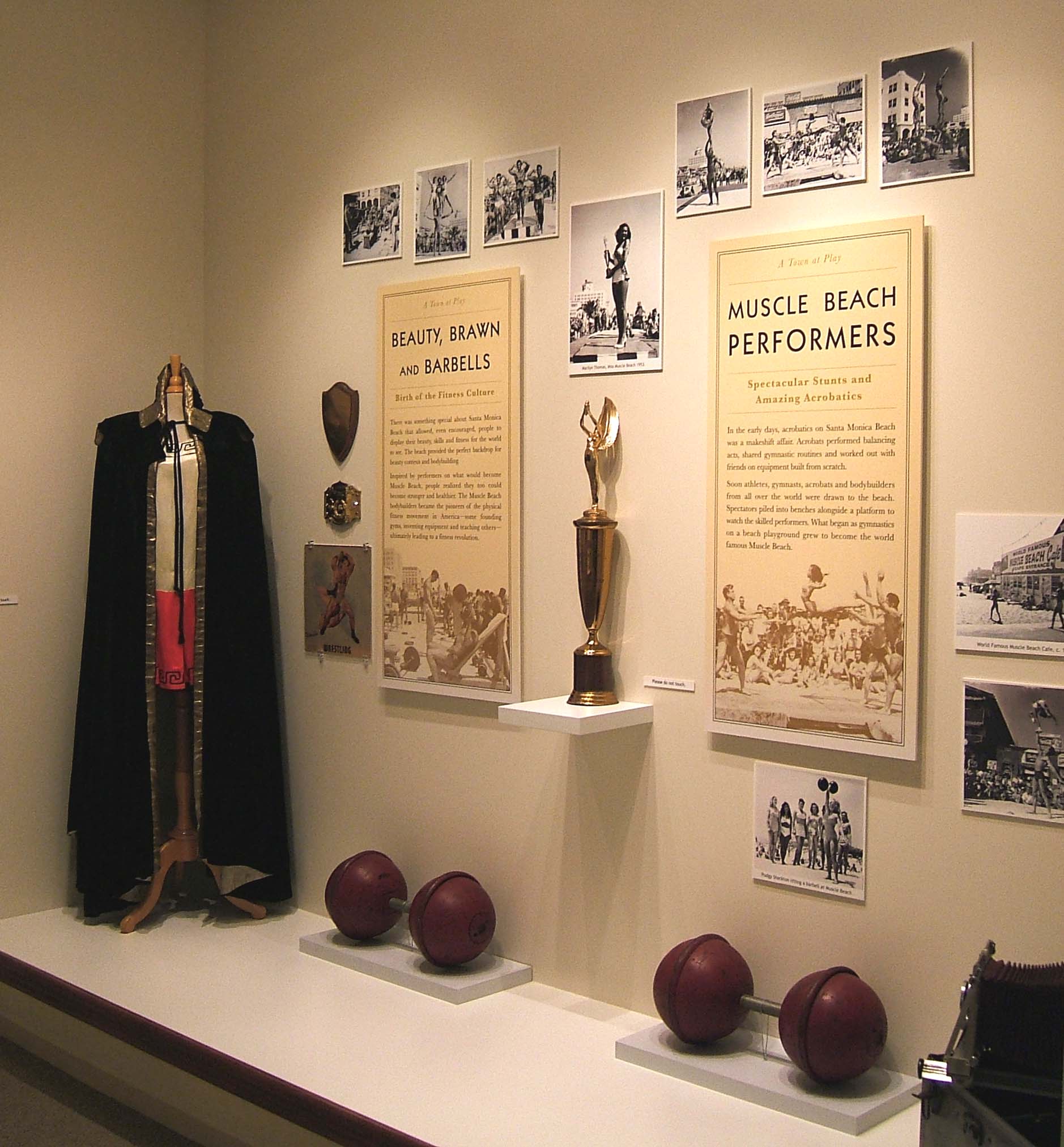 Artifacts from the A Town at Play permanent gallery