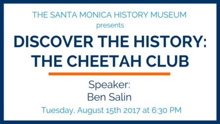 Discover the History Cheetah Club August 2017