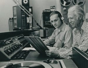 Bob Doran (left) and Earl Dible (right) at KCRW