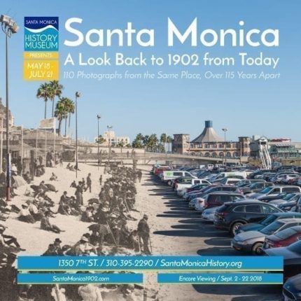 Book cover image of Santa Monica beach from 1902 and today