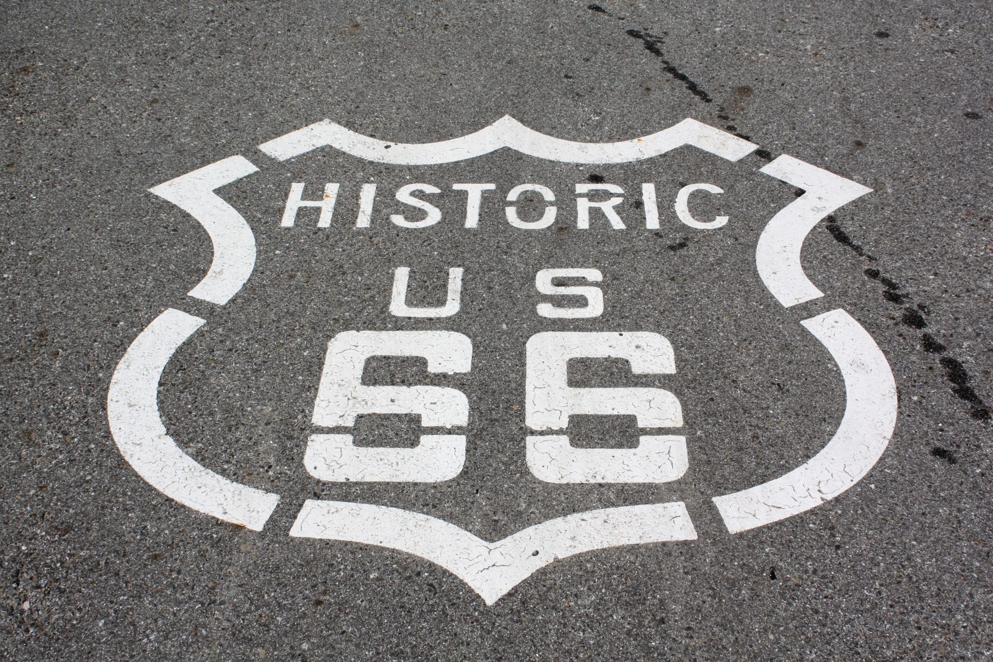 Route 66 Stencil: Santa Monica History Museum Collection