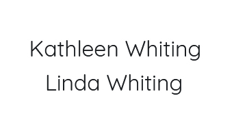 Kathleen & Linda Whiting