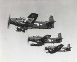 Three Douglas Aircraft Company Bombers in Formation
