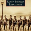 book cover: Santa Monica Lifeguards; lifeguards standing in row on pier