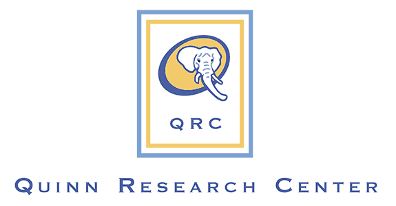 Quinn Research Center - logo with elephant head in circle