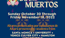 Dia de los Muertos pop menu graphic