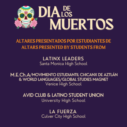 Graphic - words Dia De Los Muertos / Day of the Dead