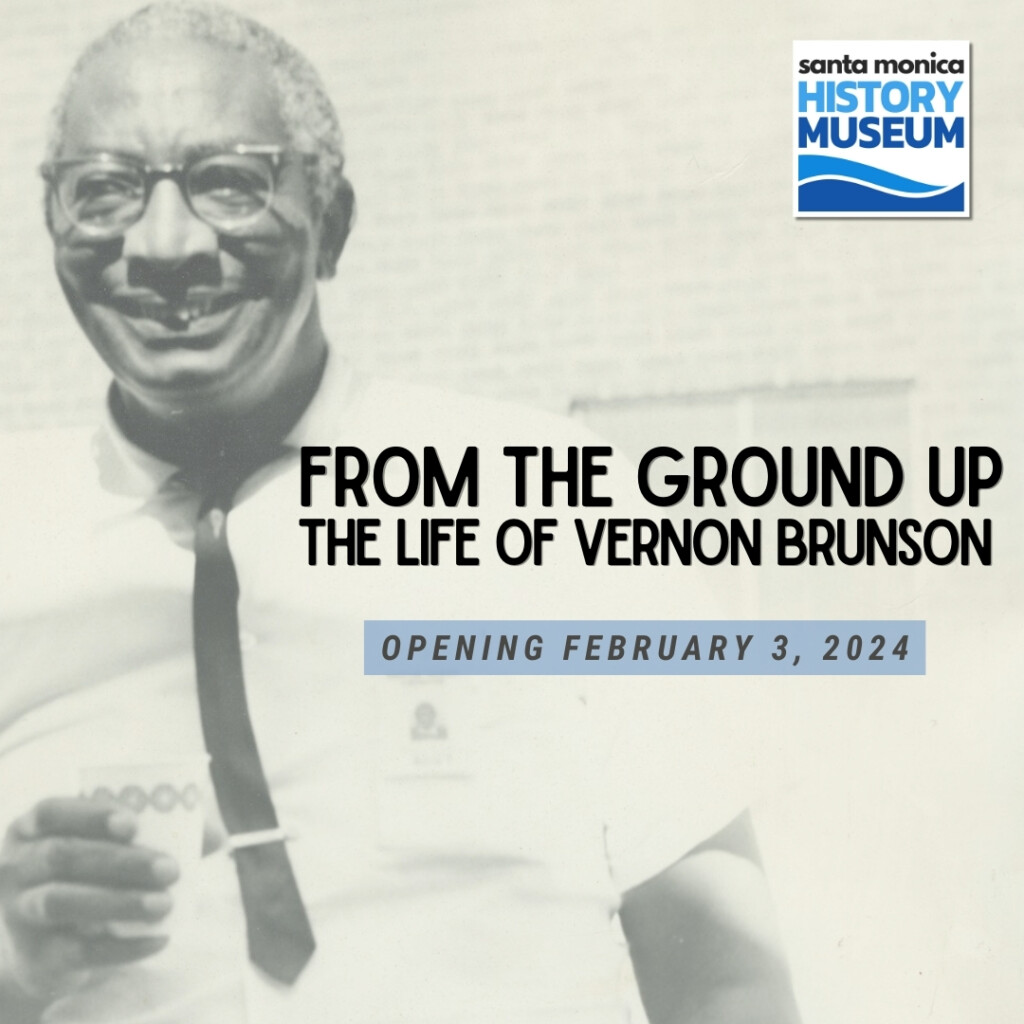 Exhibition Graphic featuring image of Vernon Brunson