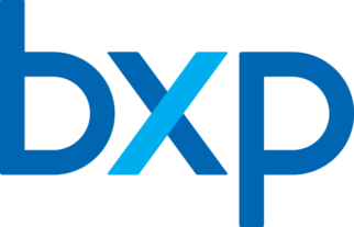 BXP company logo in blue letters