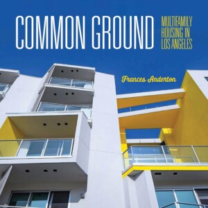 book cover for "Common Ground" - looking up from below a apartment complex