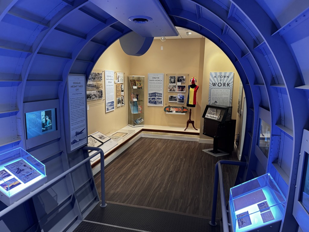 Color photo of museum gallery representing a Town at Work