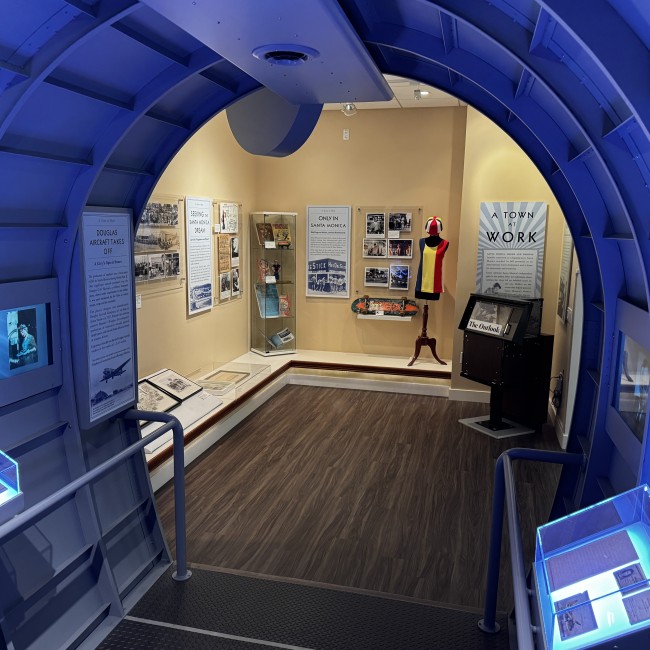 Color photo of museum gallery representing a Town at Work