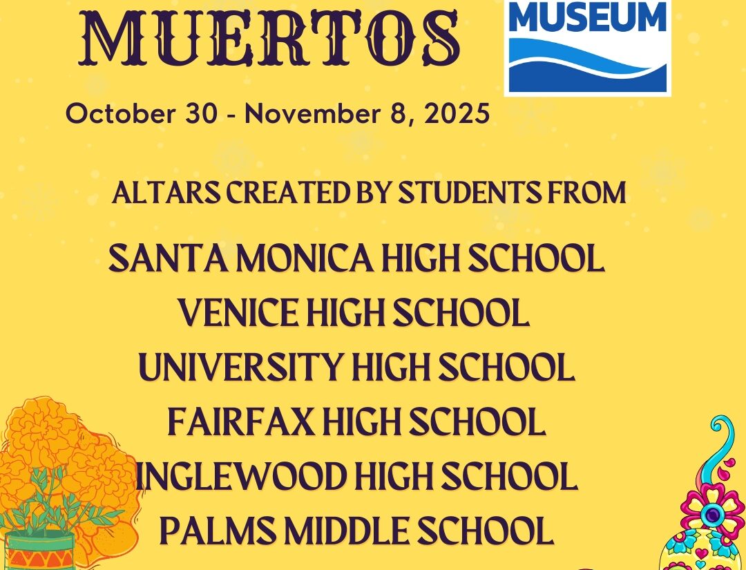 yellow background with skulls and flowers with listing of schools participating in the program described on the webpage