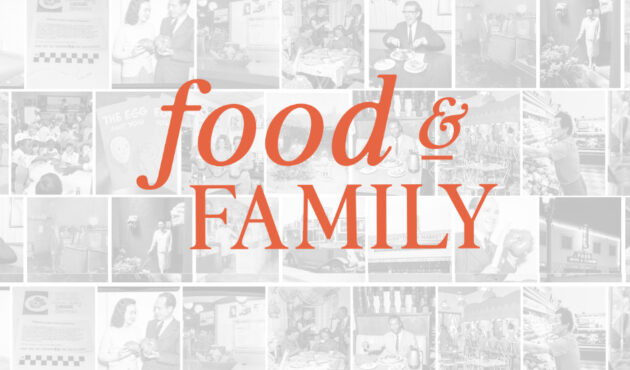 Food & Family - collage of images in background