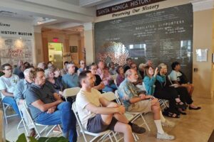 Book Talk with Nina Fresco - First Around the World Audience from Nina Fresco book talk - First Around the World - at the Santa Monica History Museum