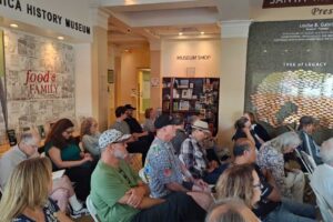 Book Talk with Nina Fresco - First Around the World Audience from Nina Fresco book talk - First Around the World - at the Santa Monica History Museum