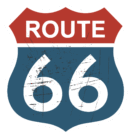 Route 66 sign distressed