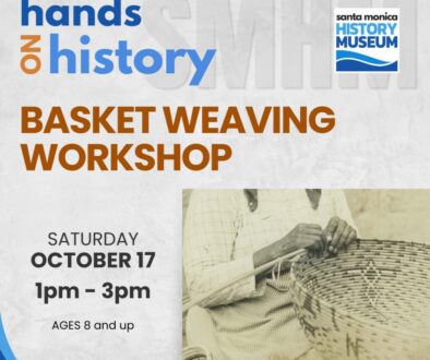 Graphic for the Hands on History program: Basket weaving workshop